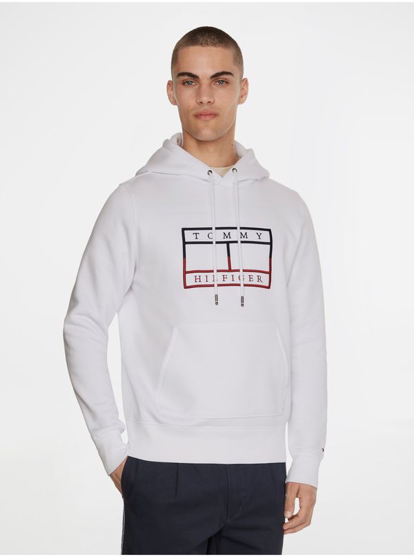 Tommy Hilfiger White Mens Hoodie Tommy Hilfiger - Men