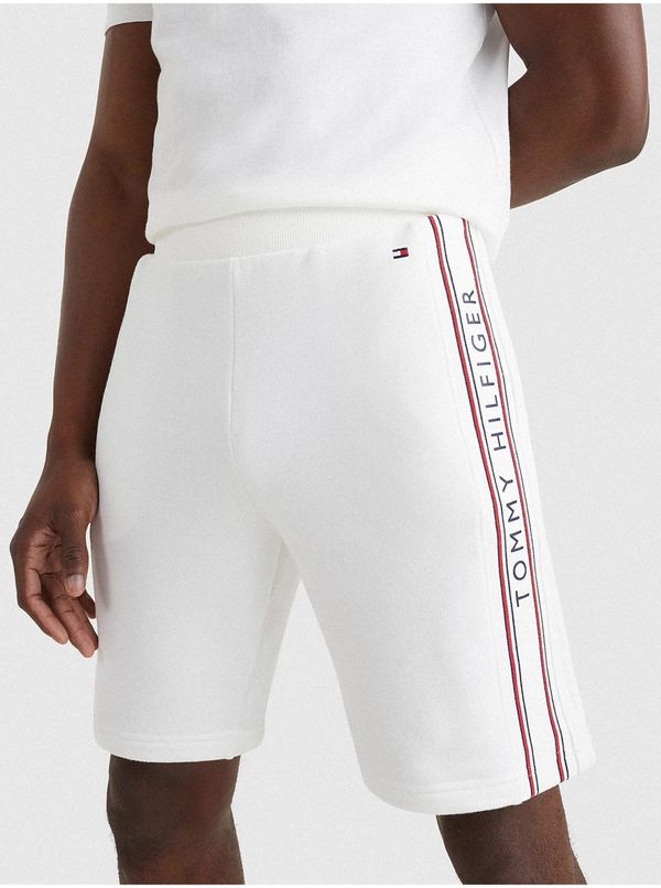 Tommy Hilfiger White Mens Patterned Pyjama Shorts Tommy Hilfiger Underwear - Men