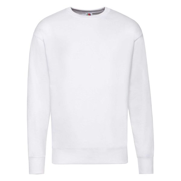 Fruit of the Loom White Men's Sweatshirt Lightweight Set-in-Sweat Sweat Fruit of the Loom