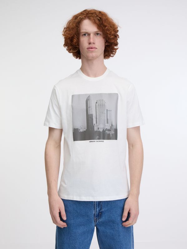 Armani White men's T-shirt Armani Exchange