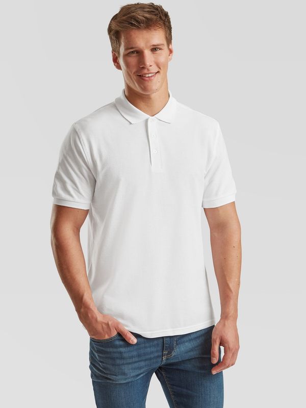 Fruit of the Loom White Men's T-shirt Iconic Polo 6304400 Friut of the Loom