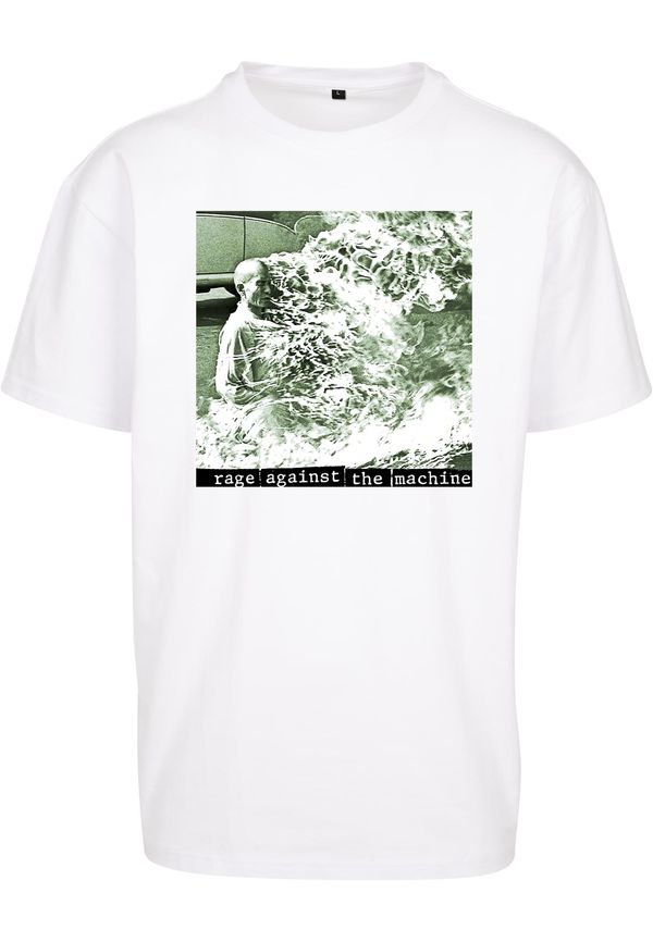 MT Upscale White oversize t-shirt Rage Against the Machine