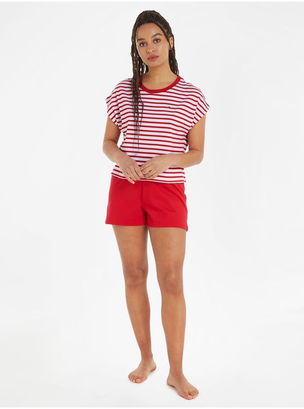 Tommy Hilfiger White-Red Women Striped Pajamas Tommy Hilfiger Underwear - Women