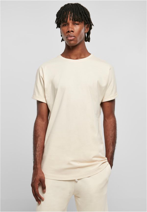 UC Men White sand T-shirt with long shape
