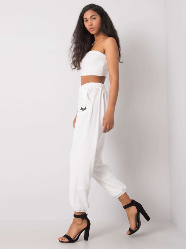 Fashionhunters White sweatpants Richelle