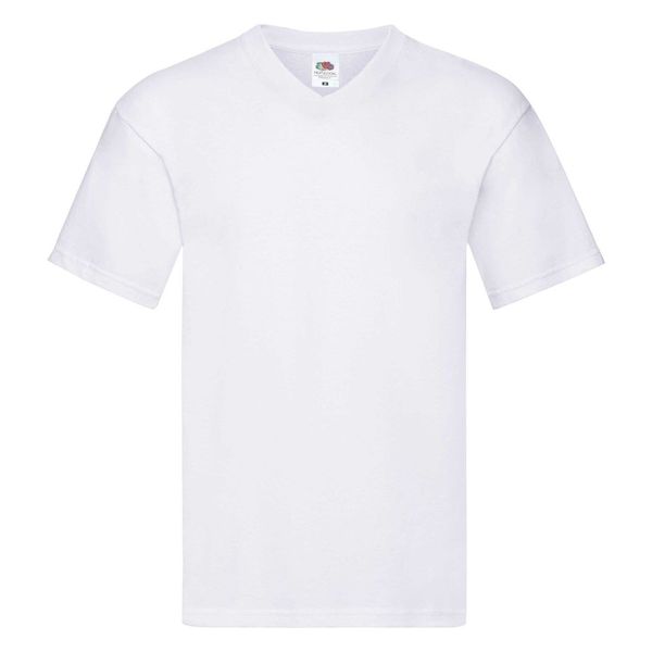 Fruit of the Loom White T-shirt Original V-neck Fruit of the Loom