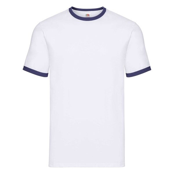 Fruit of the Loom White T-shirt Ringer Fruit of the Loom