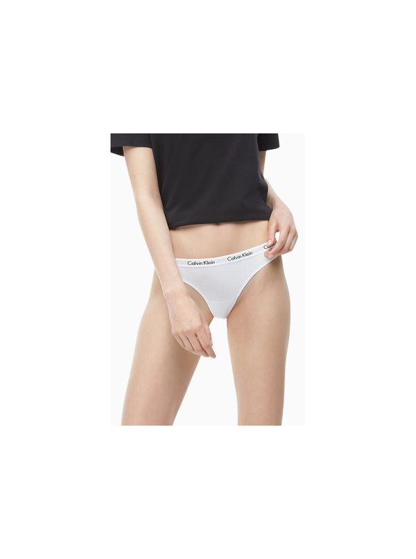 Calvin Klein White Thongs with White Rubber Thong Strings Calvin Klein Underwear - Ladies