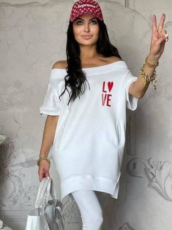 By o la la White tunic By o la la axp0784. R01