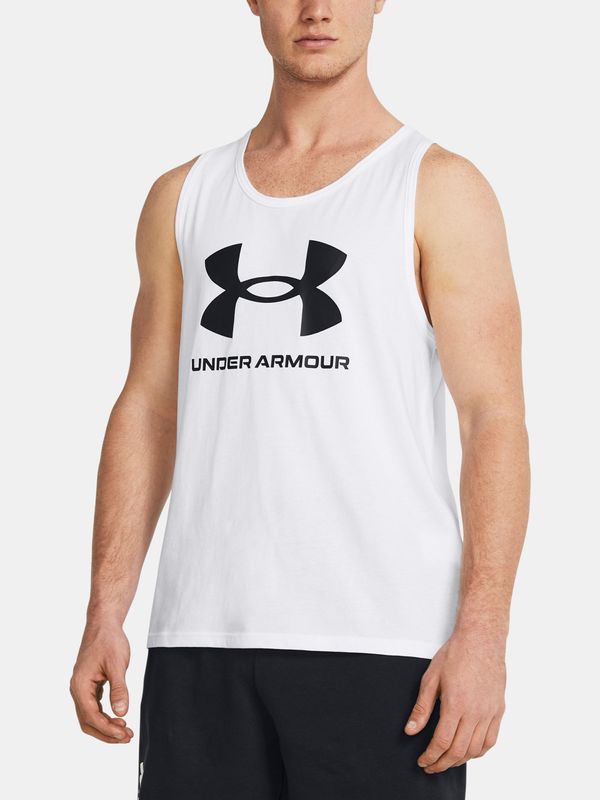 Under Armour White Under Armour Tank Top UA SPORTSTYLE LOGO TANK