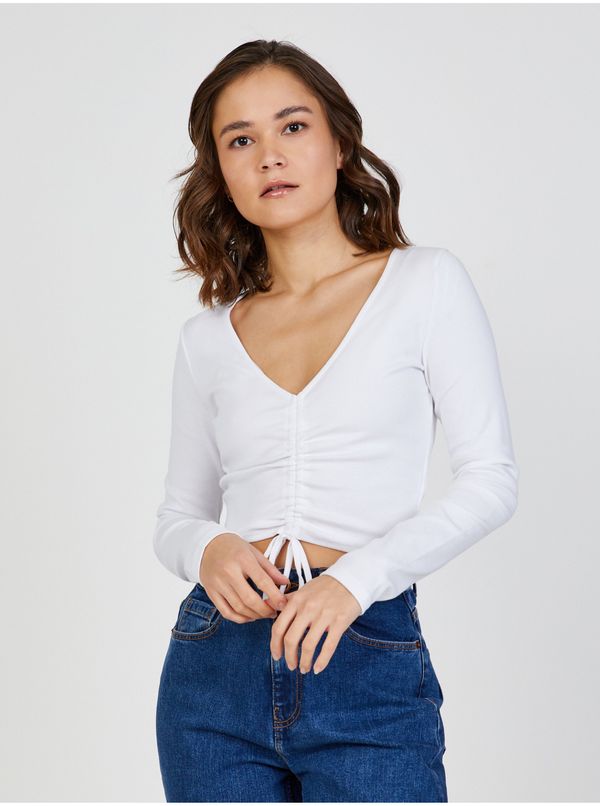 TALLY WEiJL White Women Cropped T-Shirt TALLY WEiJL - Women