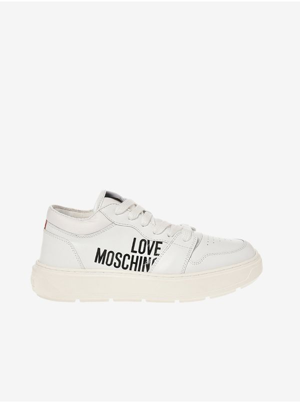 Love Moschino White Women's Leather Sneakers Love Moschino - Women