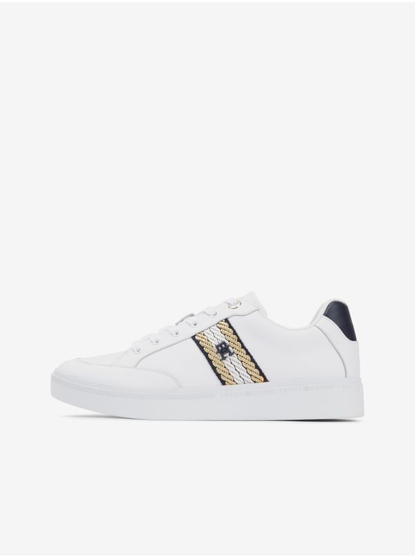 Tommy Hilfiger White women's leather sneakers Tommy Hilfiger Court - Women's