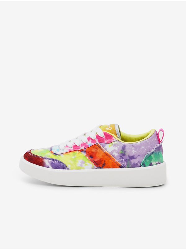 DESIGUAL White women's patterned sneakers Desigual Fancy Tie Dye - Women's