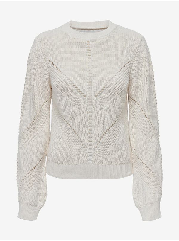 Only White Womens Patterned Sweater ONLY Ella - Women