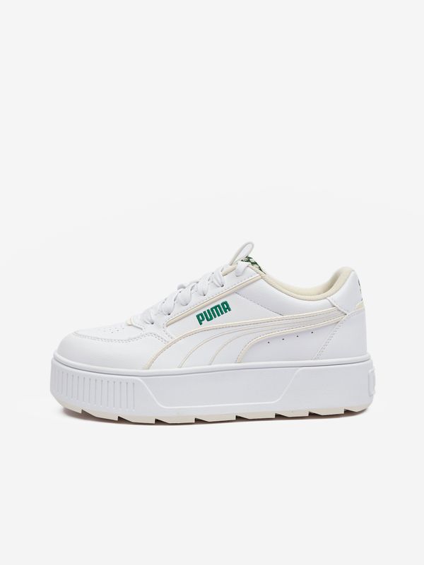 Puma White women's platform sneakers Puma Karmen Rebelle Blossom