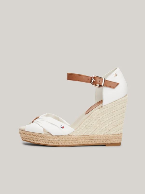 Tommy Hilfiger White women's sandals with leather details by Tommy Hilfiger