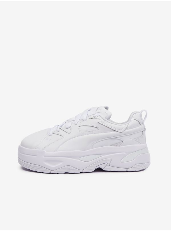Puma White women's sneakers with leather details Puma BLSTR Dresscode Wns - Women