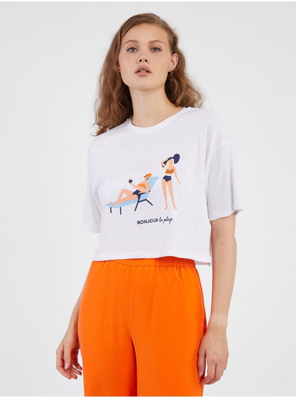 Only White Women's T-Shirt ONLY Bone - Women