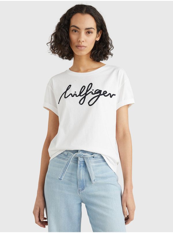 Tommy Hilfiger White Women's T-Shirt Tommy Hilfiger - Women