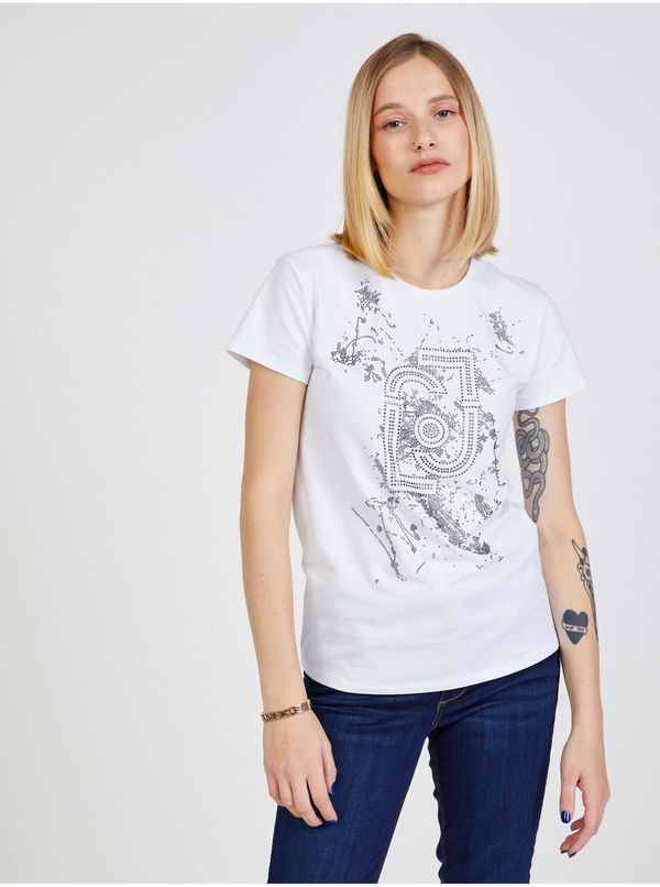 Liu Jo White Women's T-Shirt with Liu Jo Prints - Women