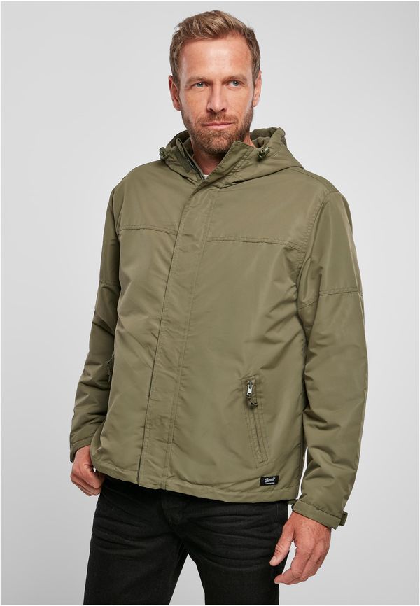 Brandit Windbreaker with front zipper olive