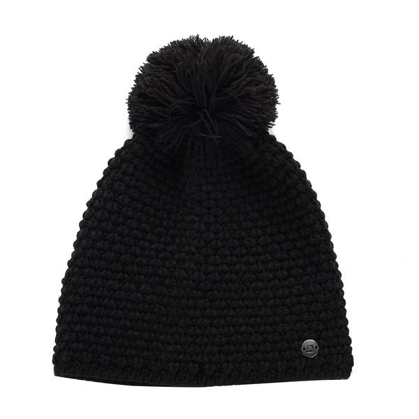 ALPINE PRO Winter hat with pompom ALPINE PRO GRANE black