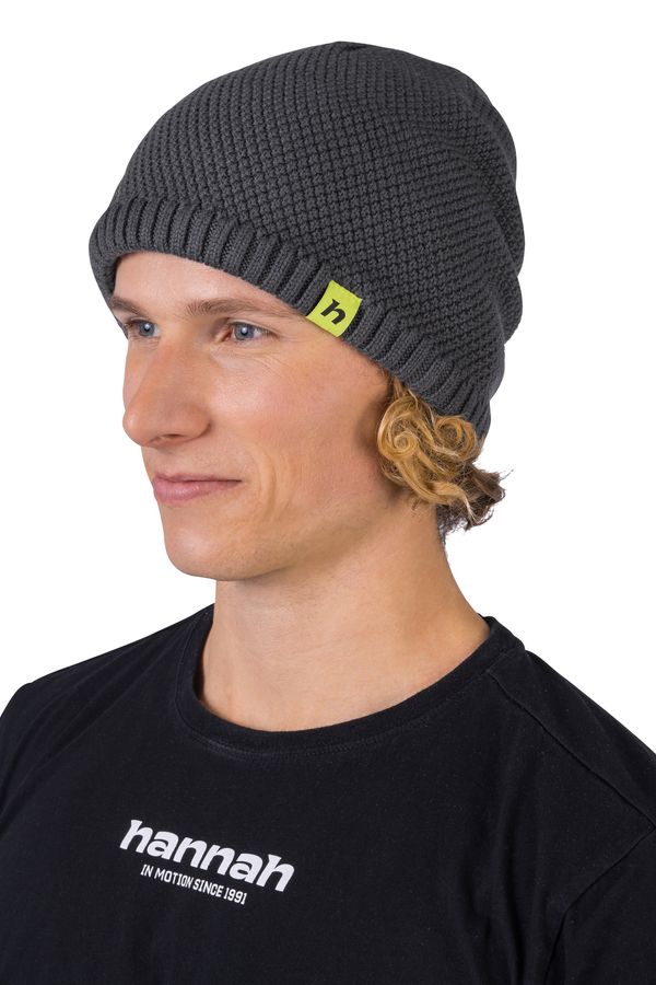 HANNAH Winter knitted hat made of merino wool Hannah BRIT asphalt