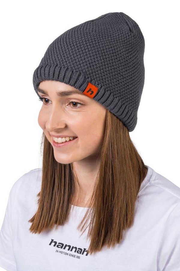 HANNAH Winter knitted hat made of merino wool Hannah BRITA asphalt