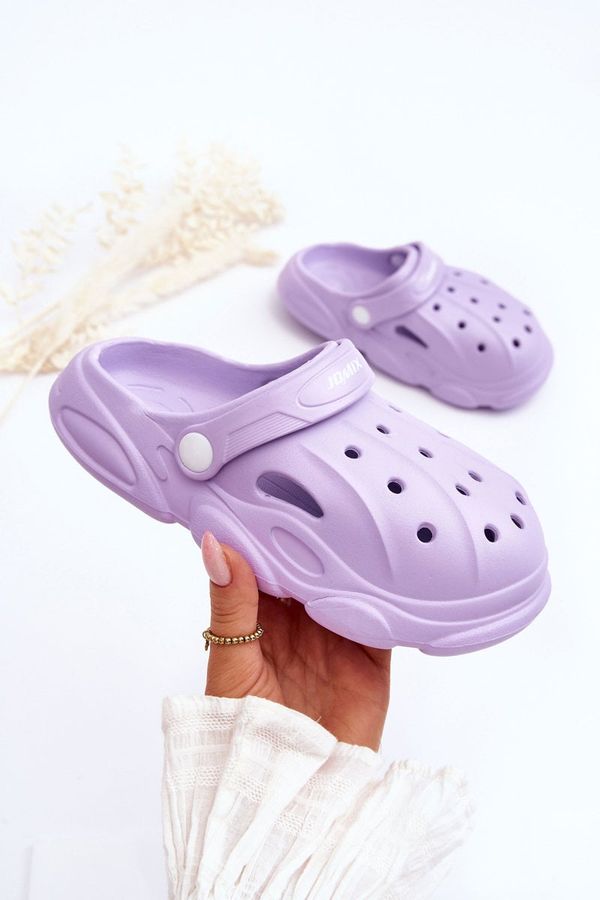 WJ1 WJ1 Children's Foam Slippers Violet Cloudy