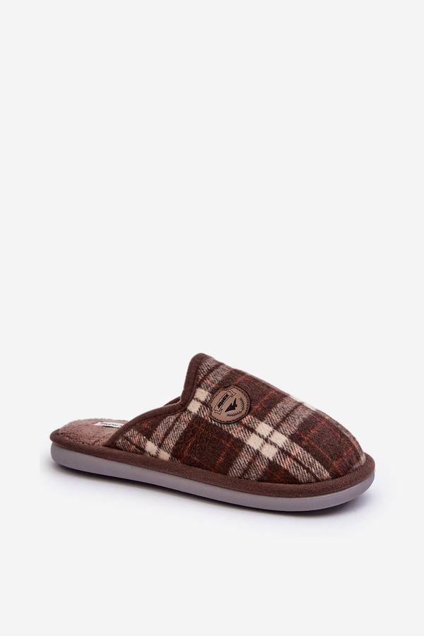 WJ1 WJ1 Men's Brown Slip-on Slippers Kallile