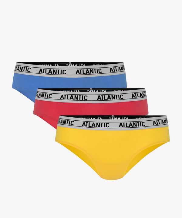 Atlantic Women panties Half Hipster ATLANTIC 3Pack - coral, yellow, blue