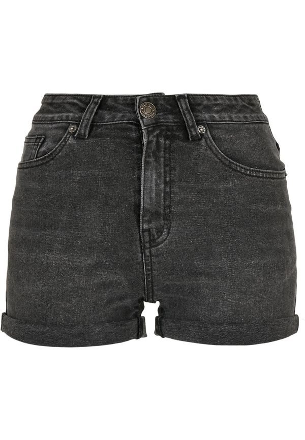 Urban Classics Women's 5-pocket shorts, black stones, washed