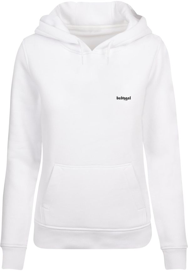 Mister Tee Women's Babygal Hoody white sweatshirt