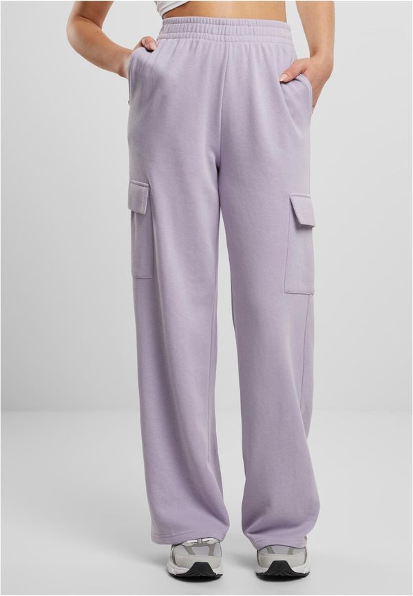 Urban Classics Women's Baggy Light Terry Sweat Sweatpants - lilac