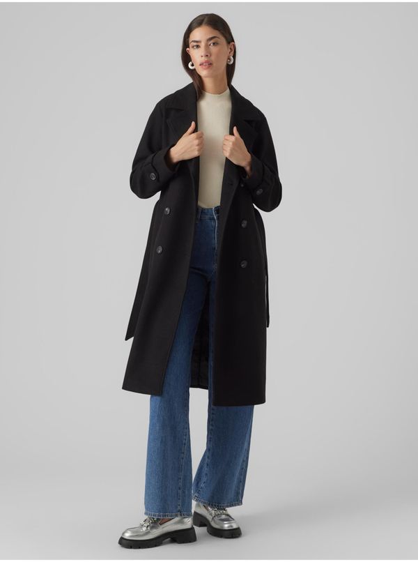 Vero Moda Women's black coat VERO MODA Fortunevega - Women