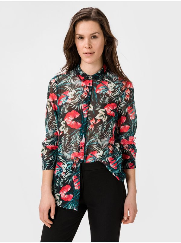 Guess Women's Black Floral Shirt Guess Clouis - Women