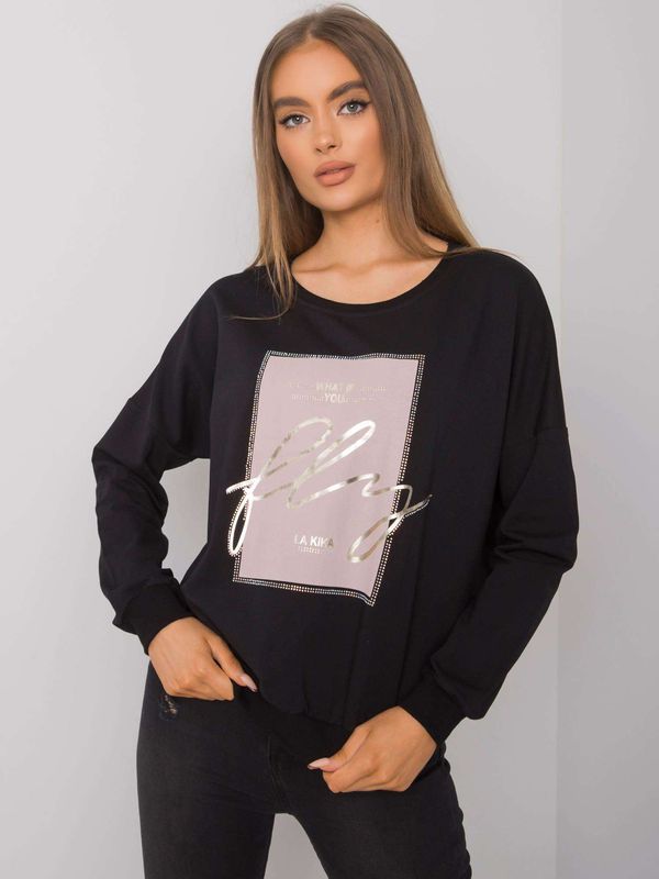 Fashionhunters Women's black hoodie