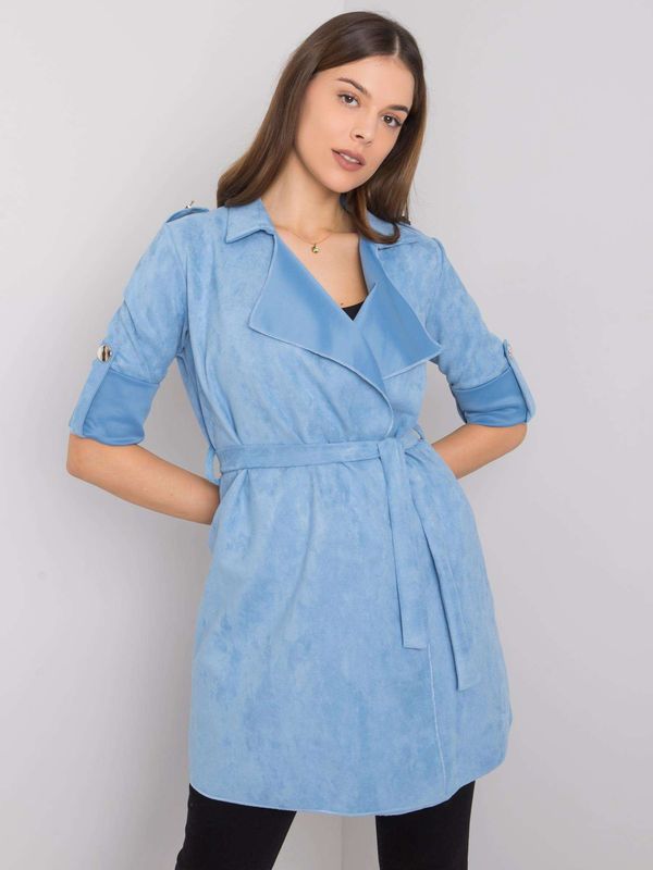Fashionhunters Women's blue raincoat