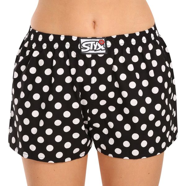 STYX Women's boxer shorts Styx art classic elastic polka dots