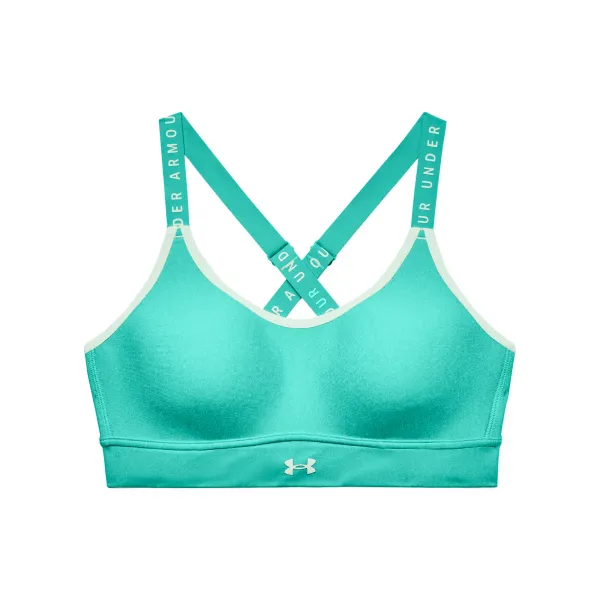 Under Armour Women's Bra Under Armour Infinity Mid Hthr Cover-GRN L
