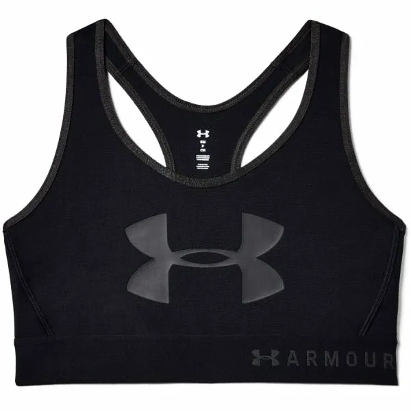 Under Armour Women's Bra Under Armour Mid Keyhole Graphic-BLK S