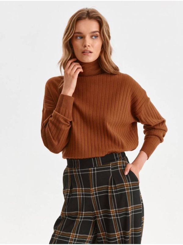 Top Secret Women's brown turtleneck TOP SECRET - Women