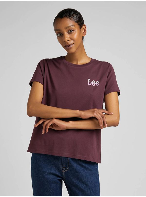 Lee Women's Burgundy T-Shirt Lee - Women