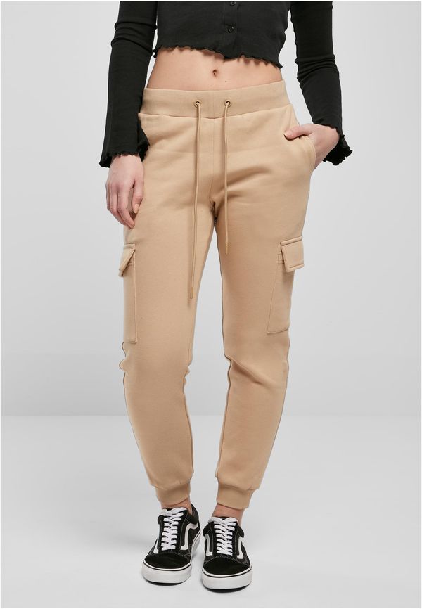 UC Ladies Women's Cargo Sweat Union Trousers Beige