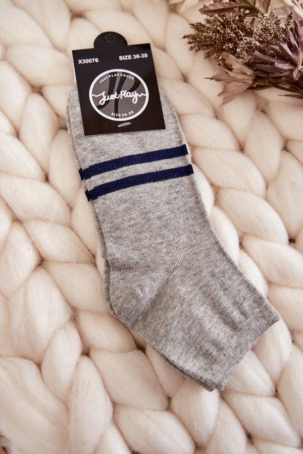 Kesi Women's Cotton Ankle Socks Grey