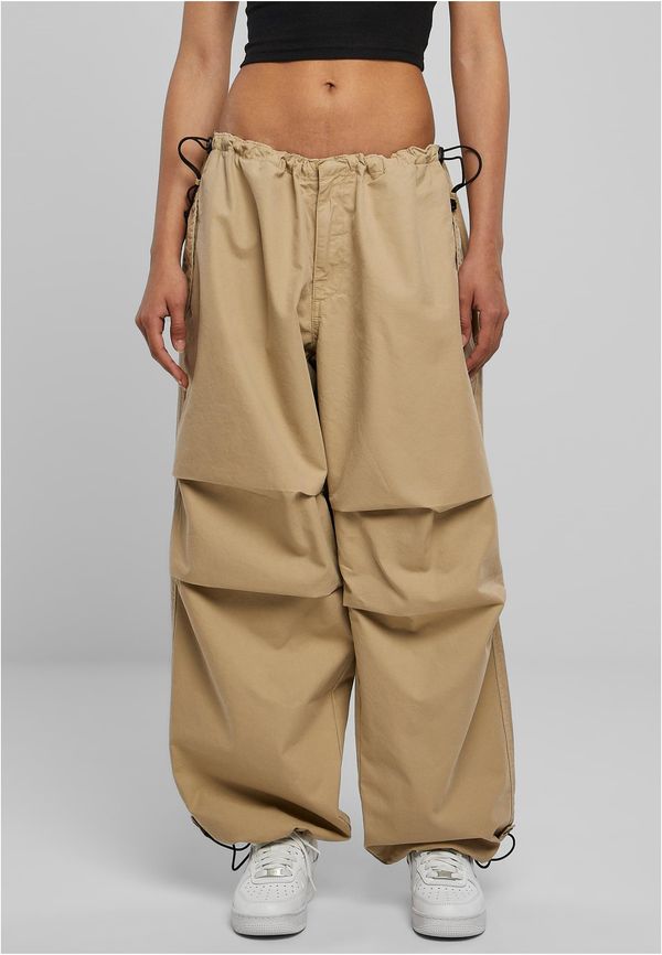 Urban Classics Women's cotton parachute trousers wetsand