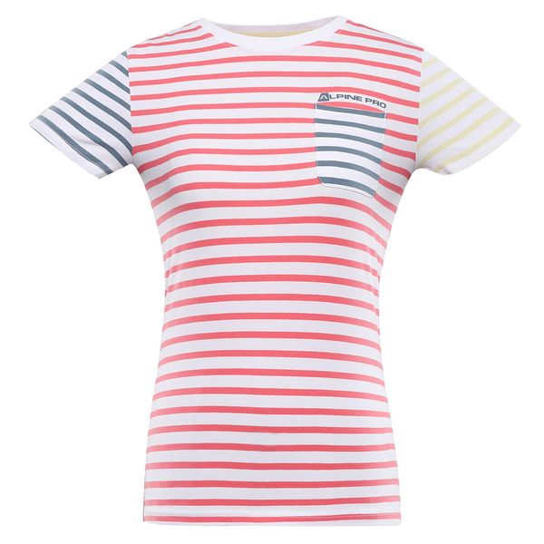 ALPINE PRO Women's cotton T-shirt ALPINE PRO BOATERA calypso coral