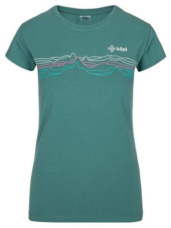 Kilpi Women's cotton T-shirt KILPI TOFFEES-W DARK GREEN