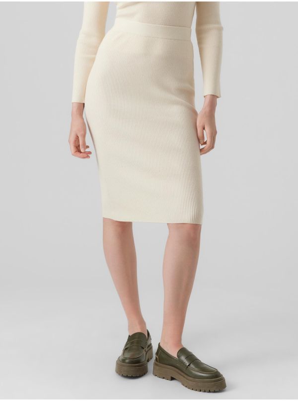 Vero Moda Women's cream skirt VERO MODA Karis - Women